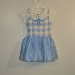 Dorothy Themed Blue and White Kids Dress The Wizard Of Oz LOT O